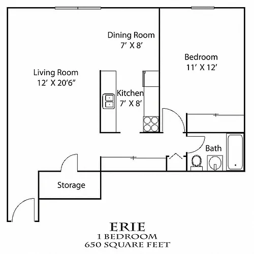 Floor plan Erie