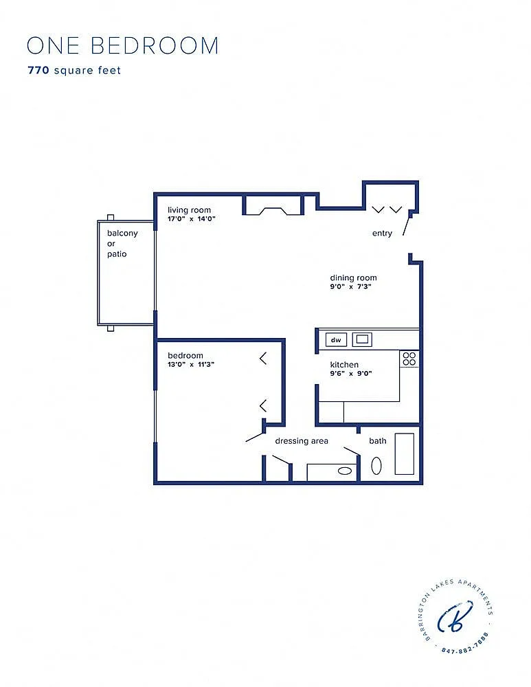 Floor plan One Bedroom