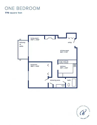 Floor plan One Bedroom