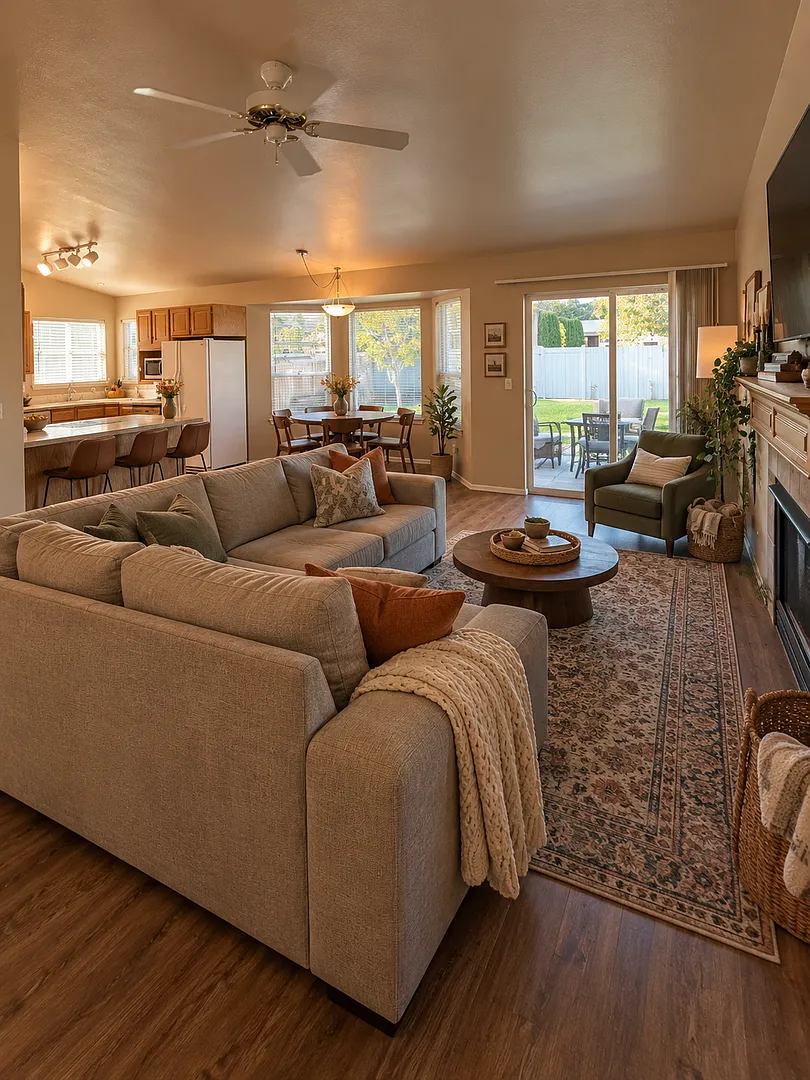 Spacious Yakima Home | Fenced Yard + Double Garage + Gas Fireplace — Photo 1