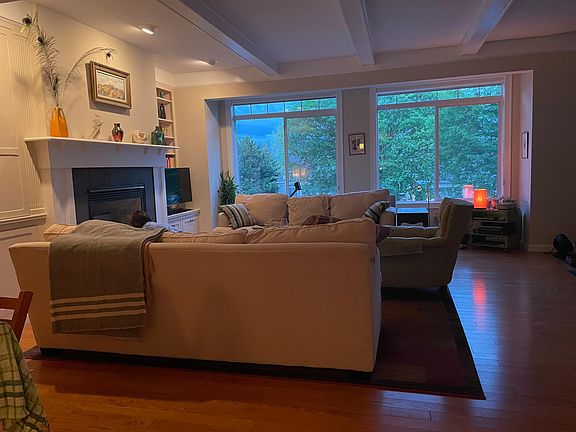 Living Room at dusk.