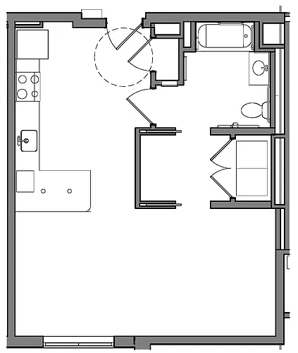Floor plan Studio