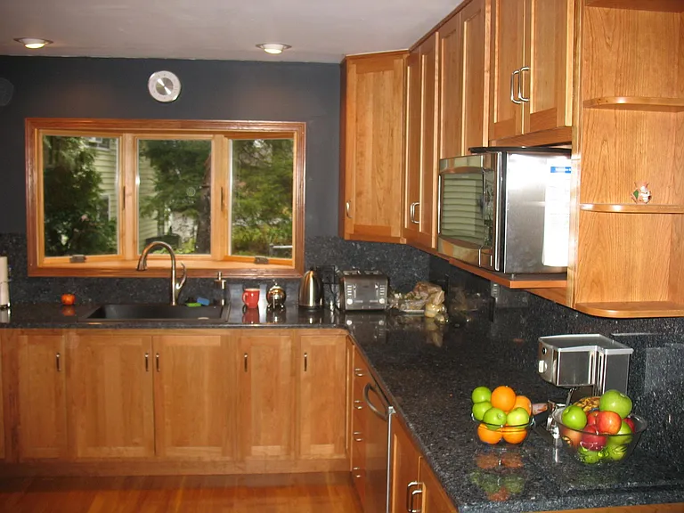 Kitchen with granite countertops