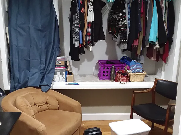 Study room, large closet opposite North bedroom