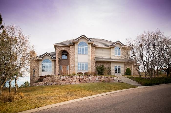 Front of custom home