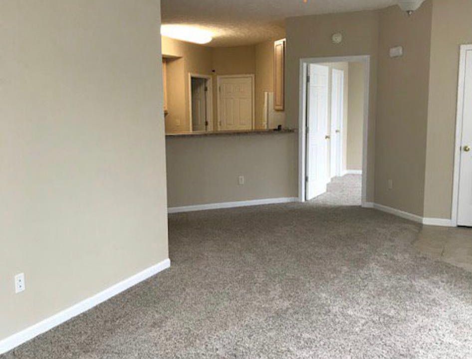View of kitchen from living room