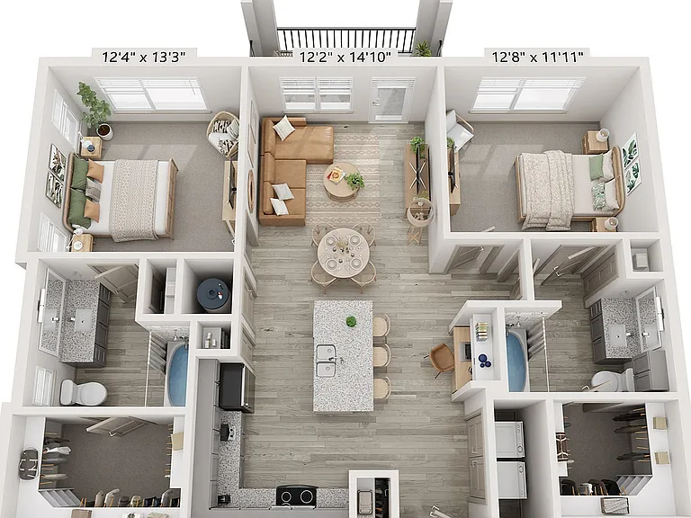 2x2 1081 sqft - B1 (zrs B1) 2x2 1081 sqft - B1 (zrs B1)