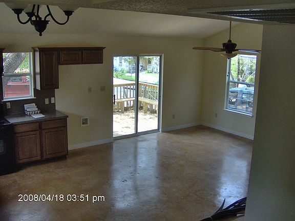 view of kitchen from stairs