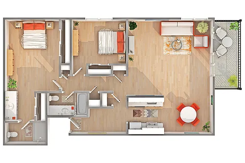 Floor plan B3