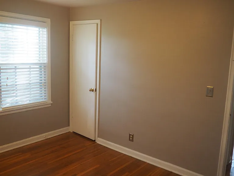 Master bedroom with two closets.