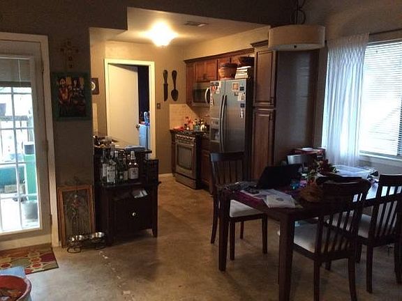 kitchen and dining area