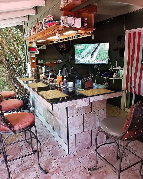 Outside bar area