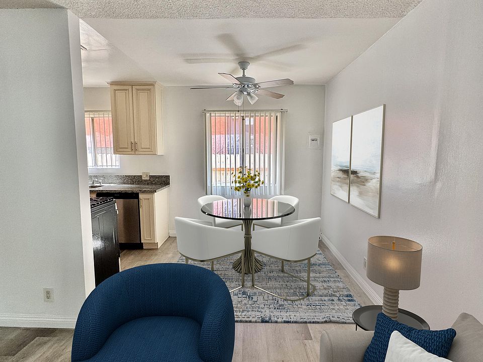 Living room over looking dining area