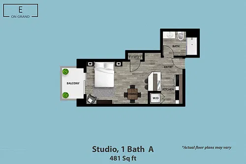 Floor plan Studio A