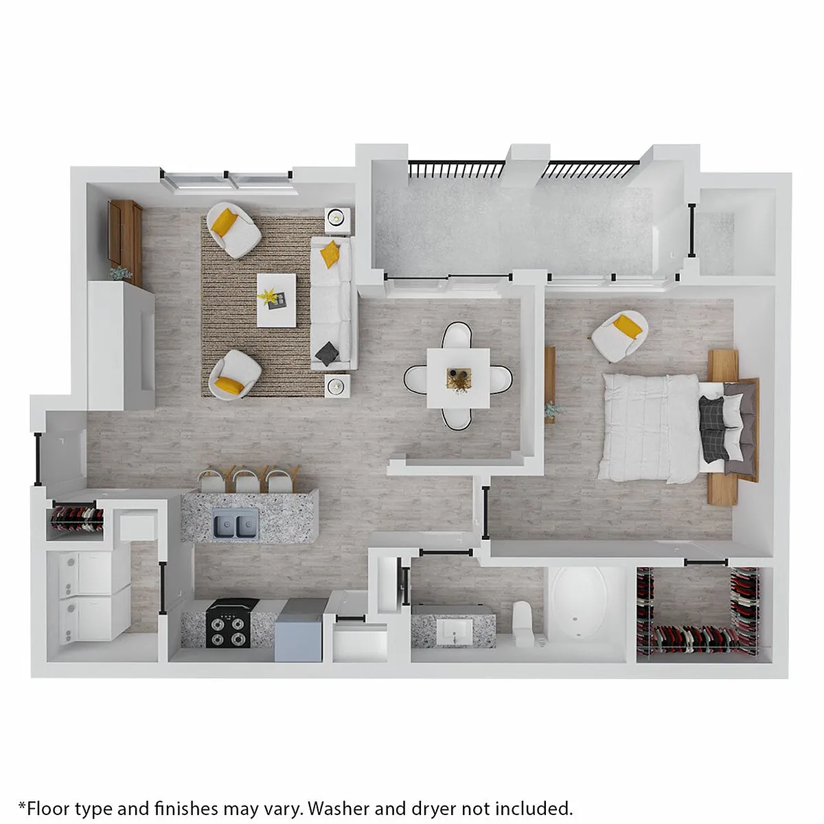 Floor plan The Alcove Renovated