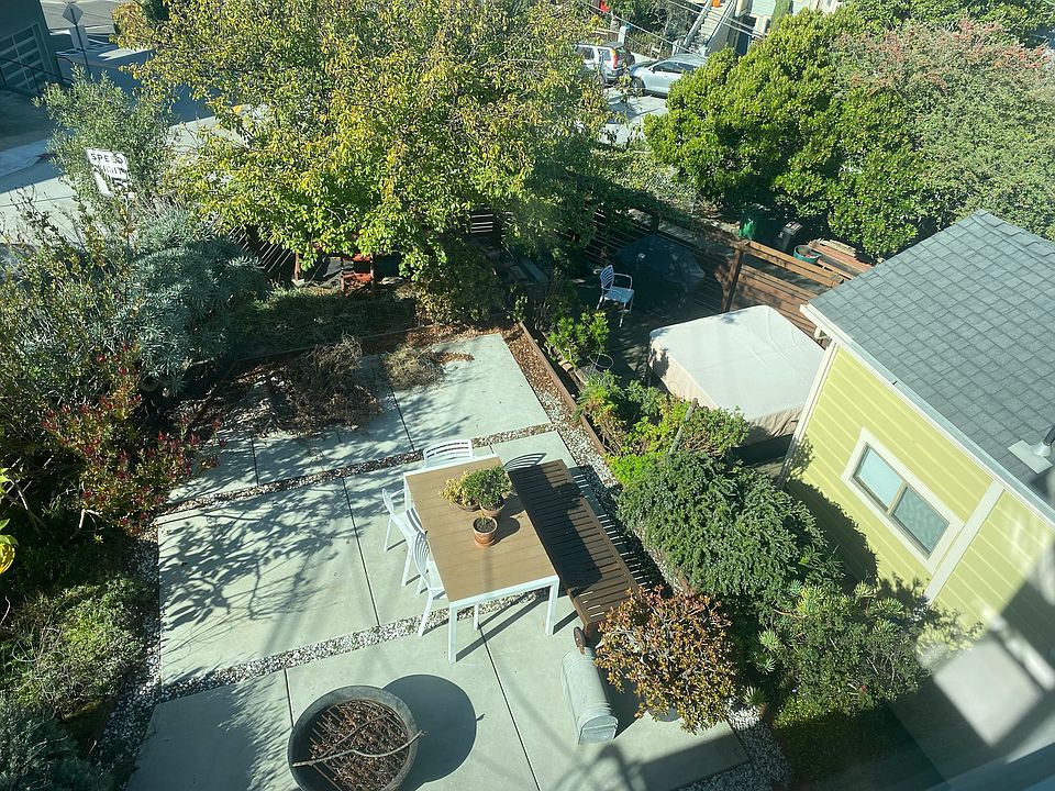 Birds Eye view of the Gated Entrance and shared yard