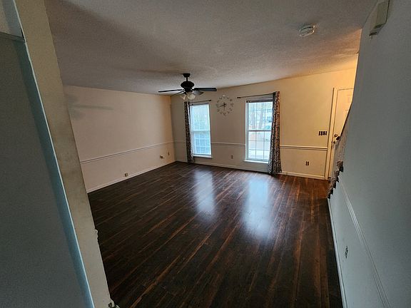 Living room, wood floors.