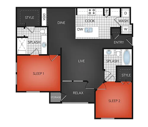 Floor plan The Hudson