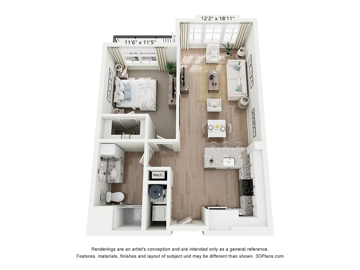 Floor plan A2B - Cerulean