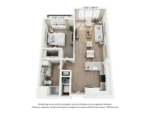 Floor plan A2B - Cerulean