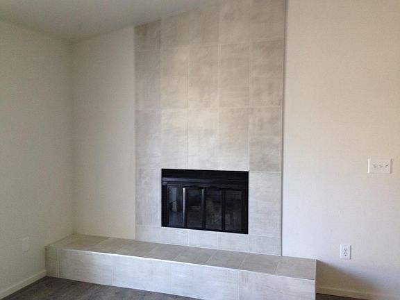 Wood burning fireplace