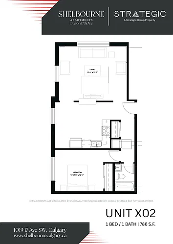 Floor plan 1 Bedroom