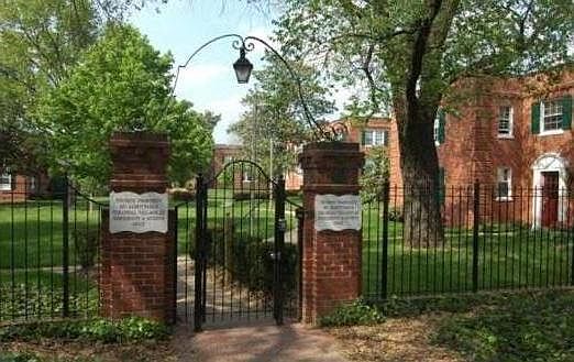 Colonial Village III - condo entry is directly to right of gate