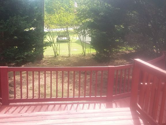DECK OVERLOOKING BACK YARD