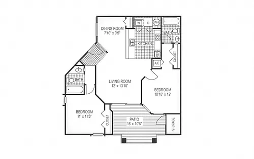 Floor plan 2B