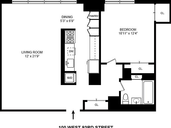 2nd image of 100 W 93rd St APT 17K