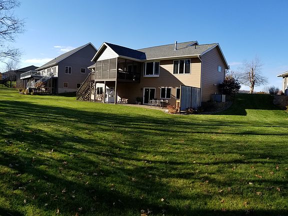 Large private backyard.