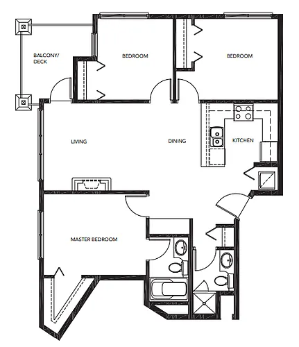 Floor plan D201