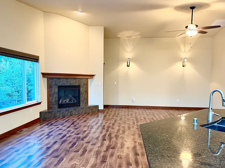 Living Room & Fireplace