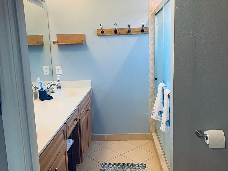 Upstairs master bathroom