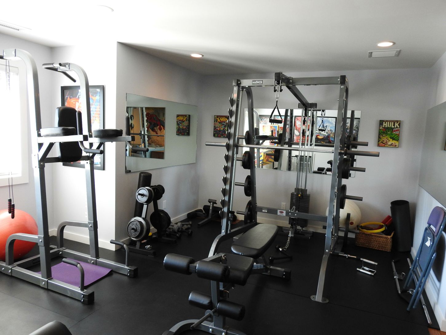 upstairs gym