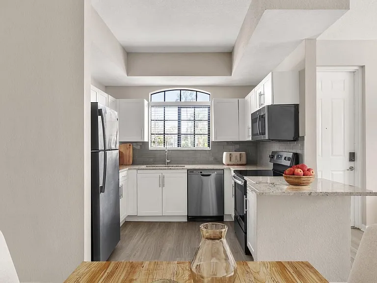 Kitchen with island