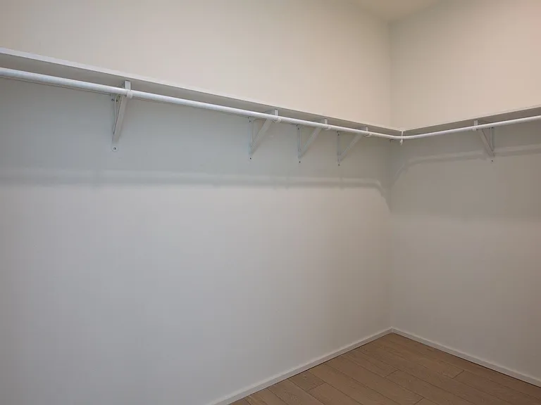 Closet space that doubles as a dressing room