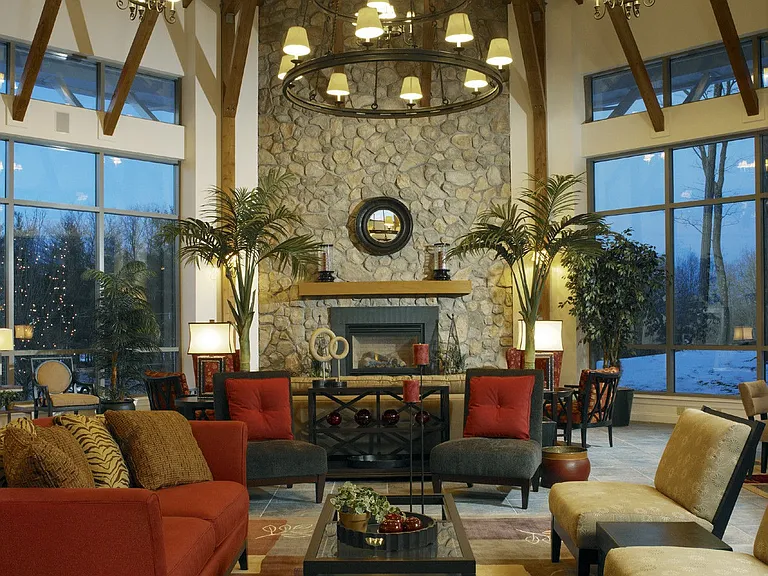 Soaring Ceilings with Beams in Resident Clubhouse
