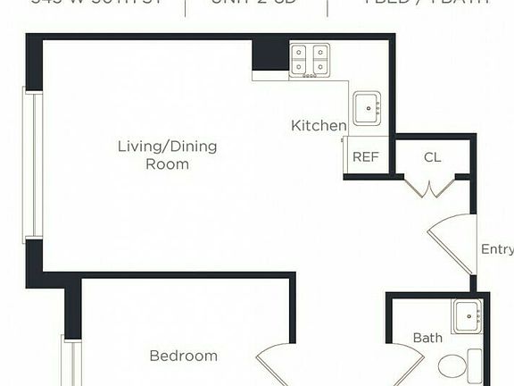 2nd image of 345 W 30th St APT 4D