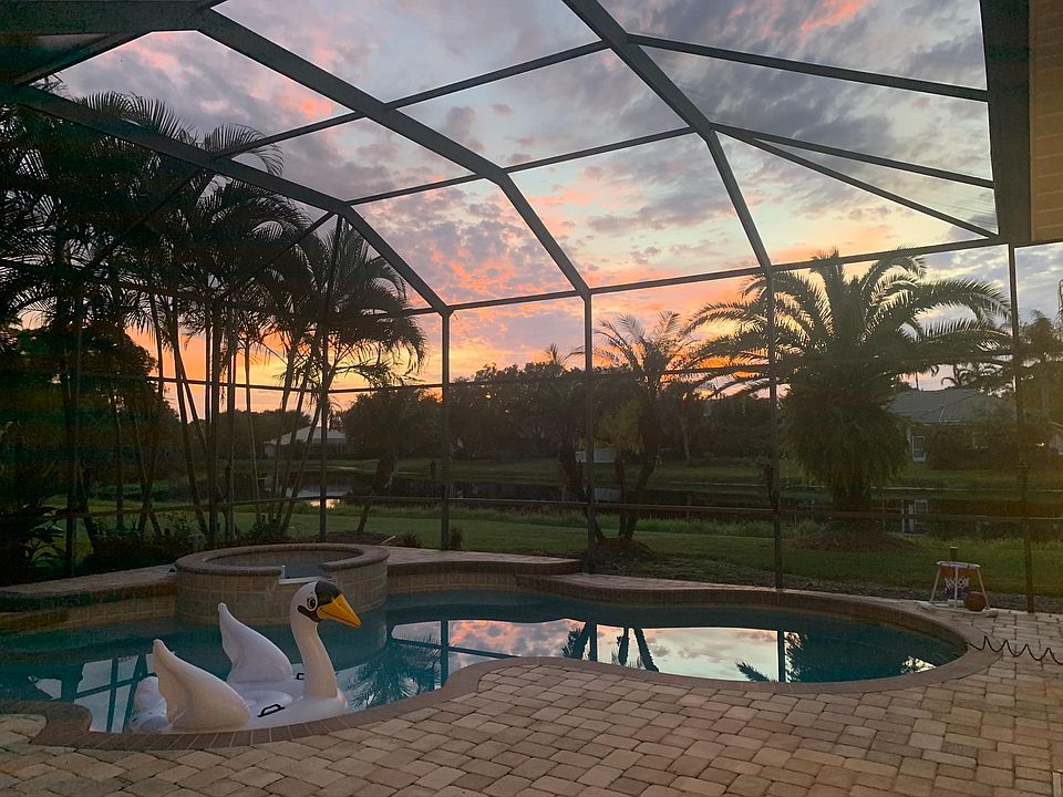 Views from the backyard during sunset. Fully equipped with heated swimming pool and heated hot tub.
