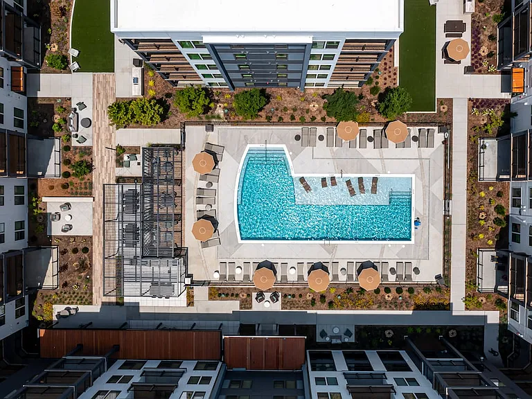 Pool courtyard