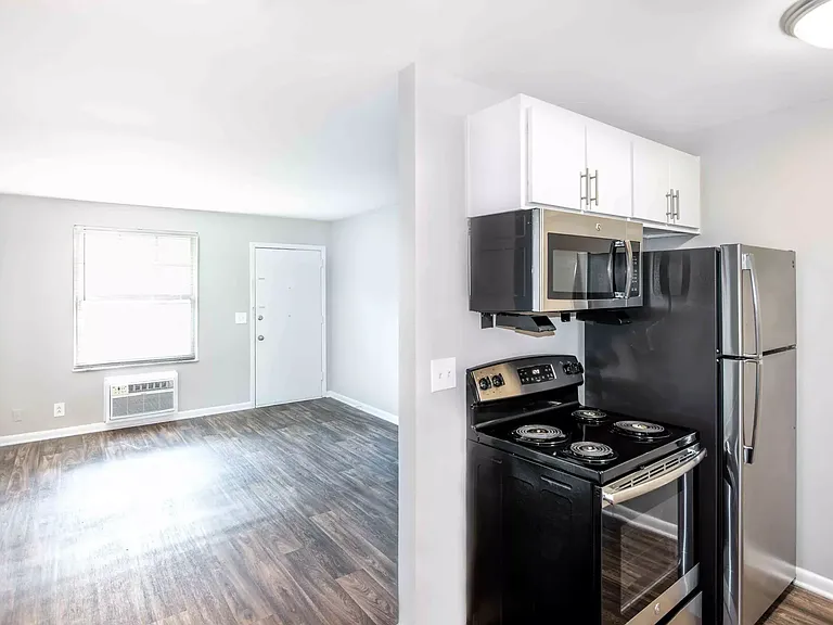 Hardwood Style Flooring + Stainless Appliances