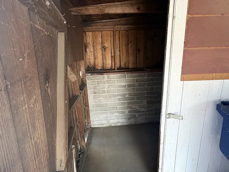 Storage off of carport