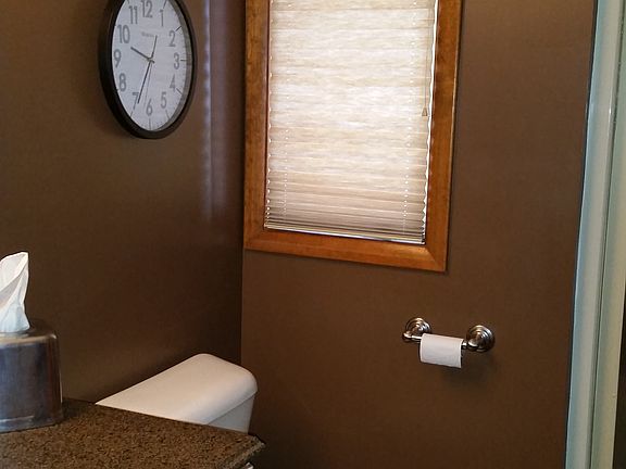 Bathroom off of kitchen 