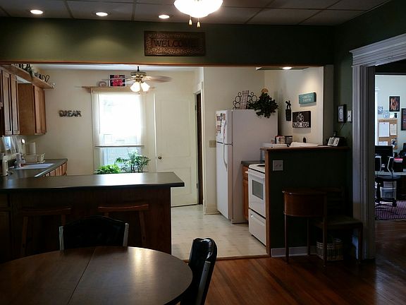 dining room and kitchen