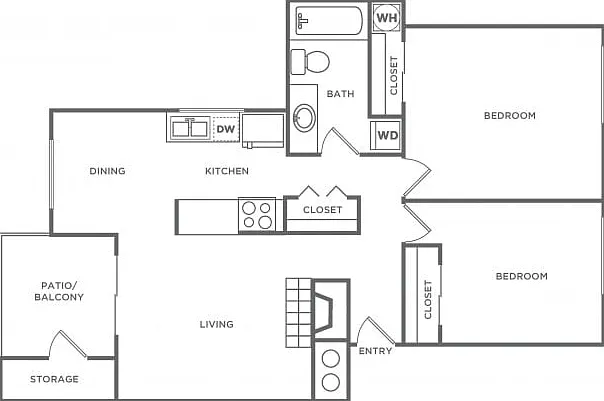 B3R | 2 bed 1 bath | 912 Sq. Ft. B3R | 2 bed 1 bath | 912 Sq. Ft.