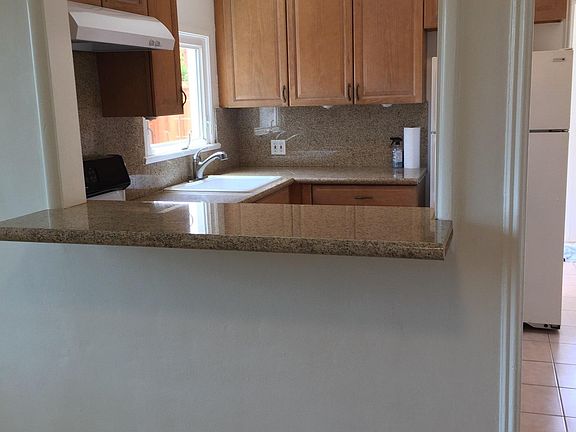Kitchen open to living room.