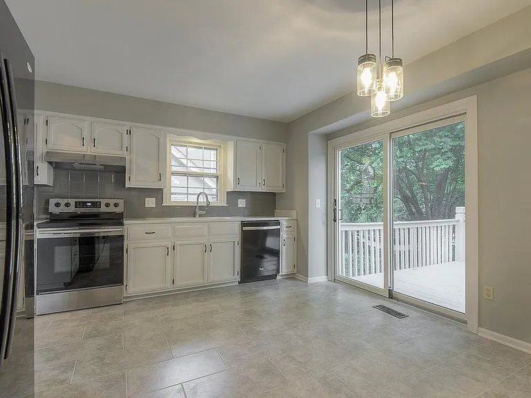 Lots of counter space and sleek appliances.