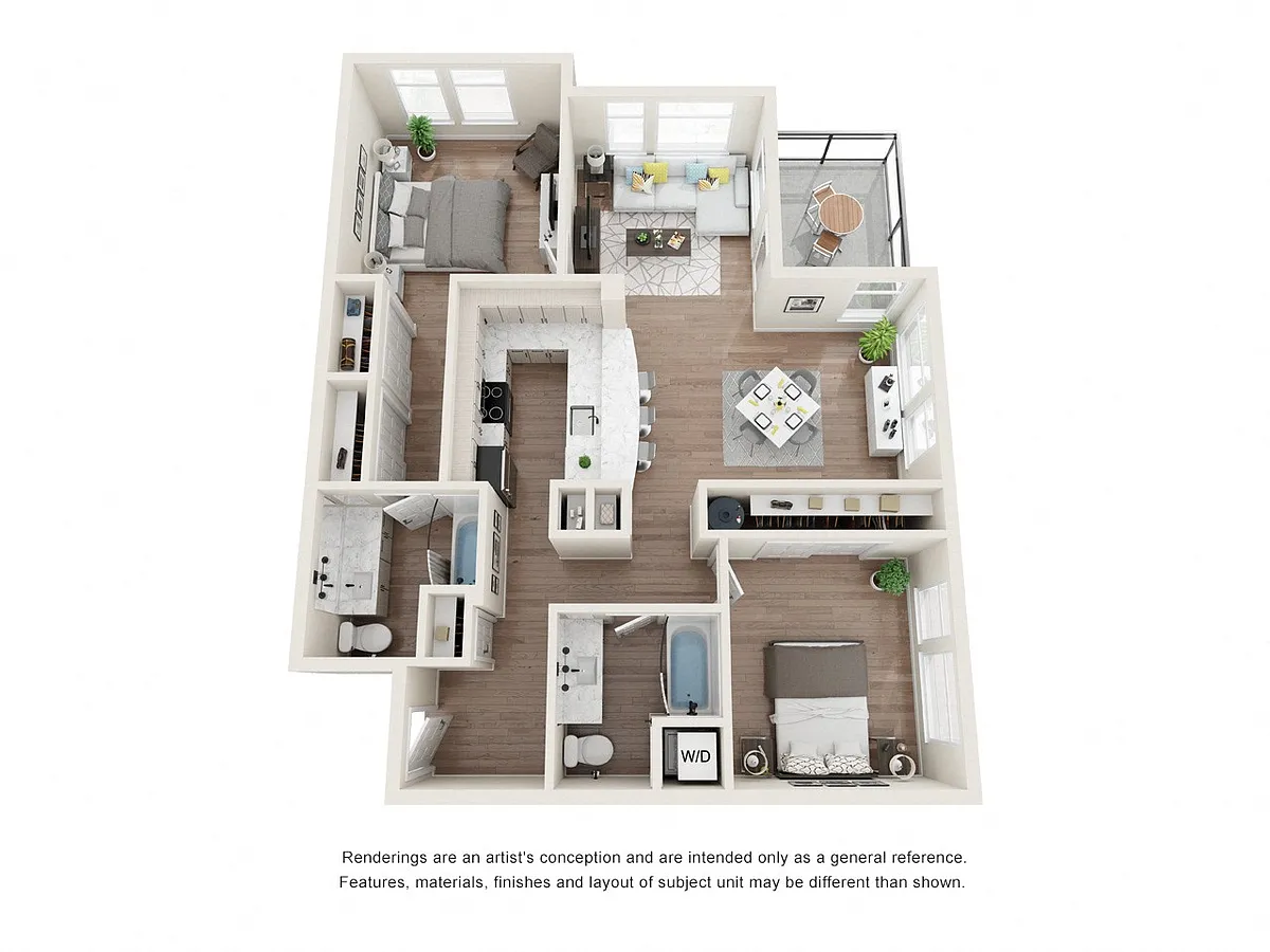 Floor plan 2X2 M