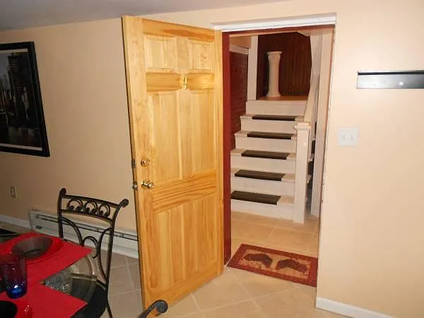Stairs coming in to unit